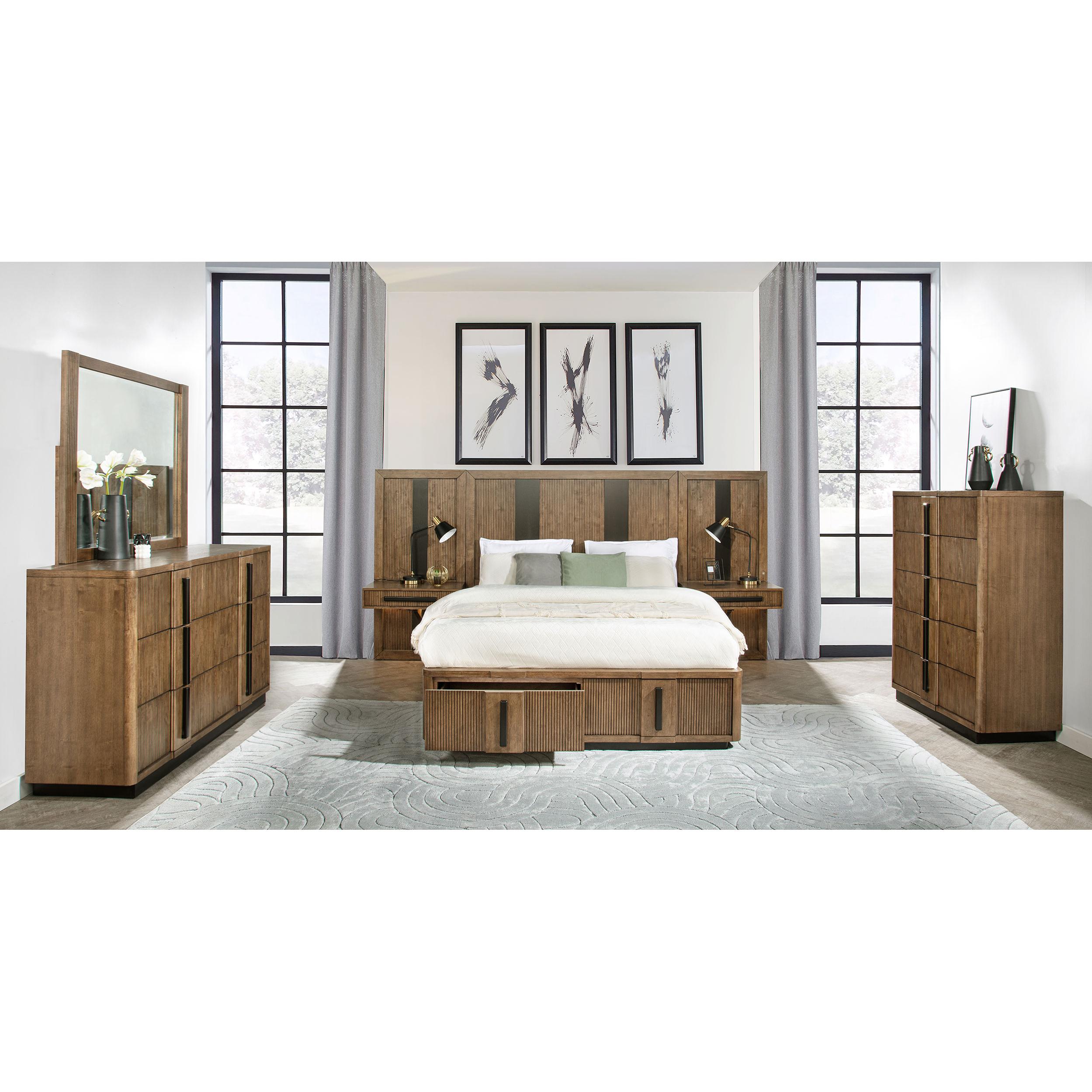 Coaster Furniture Terrace 224900Q-S6P 8 pc King Wall Panel Bedroom Set IMAGE 1